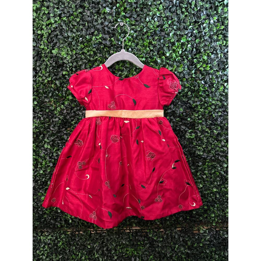 George, Baby Girl Red Dress, Size 24 Month, Christmas, Bow, Fancy,